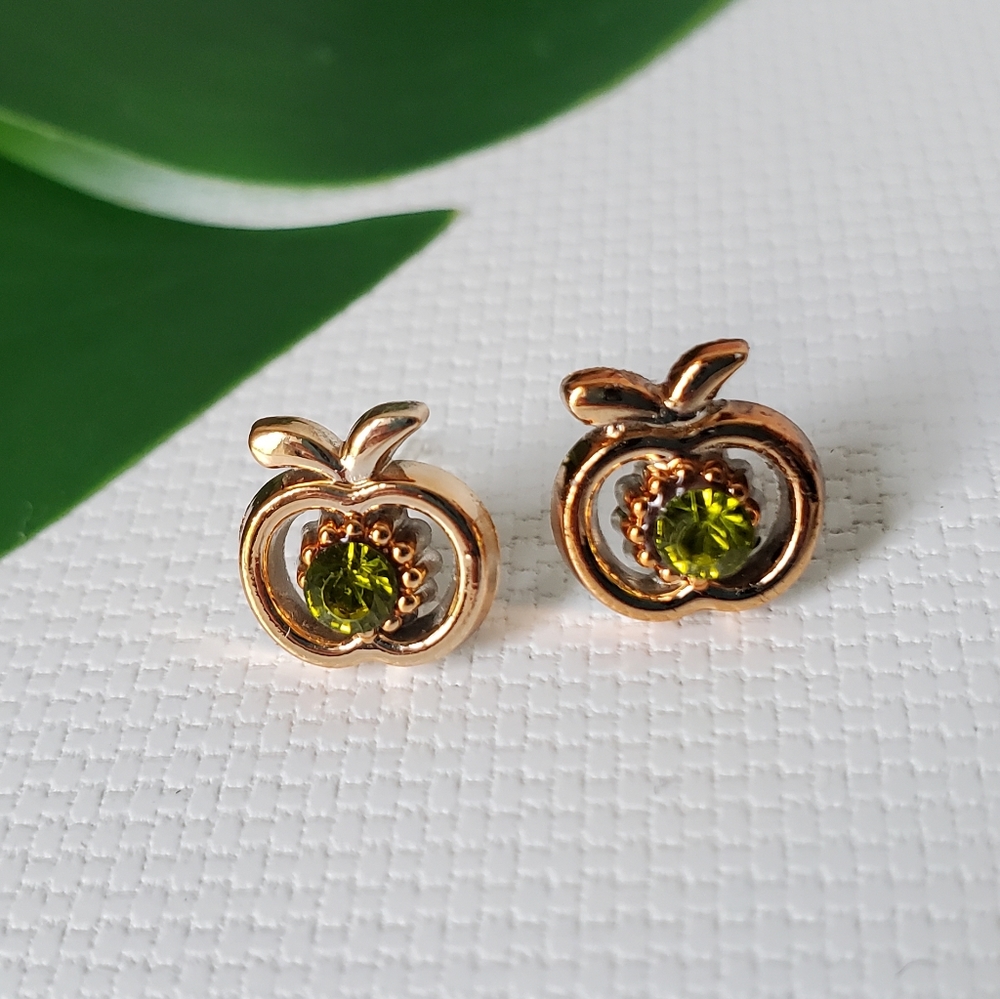 Apple Hypoallergenic Plastic Tiny Studs Earrings